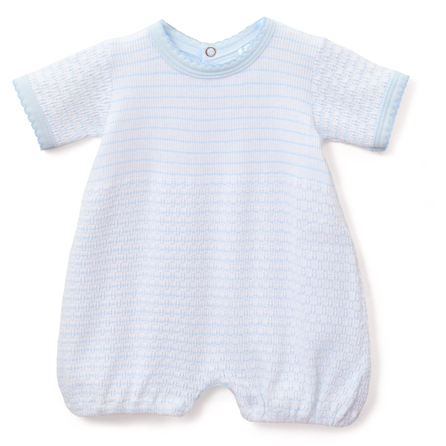 Paty Knit Pinstripe Bubble with Pima Trim