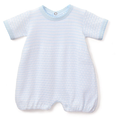 Paty Knit Pinstripe Bubble with Pima Trim