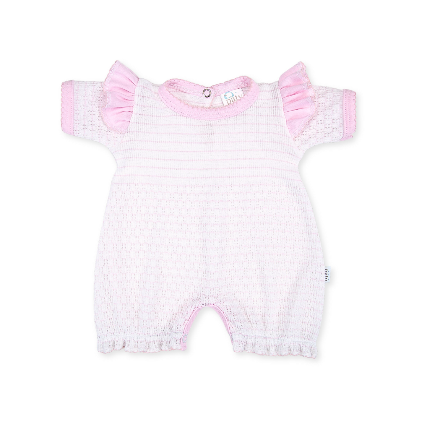 Paty Knit Bubble with Shoulder Ruffle Trim