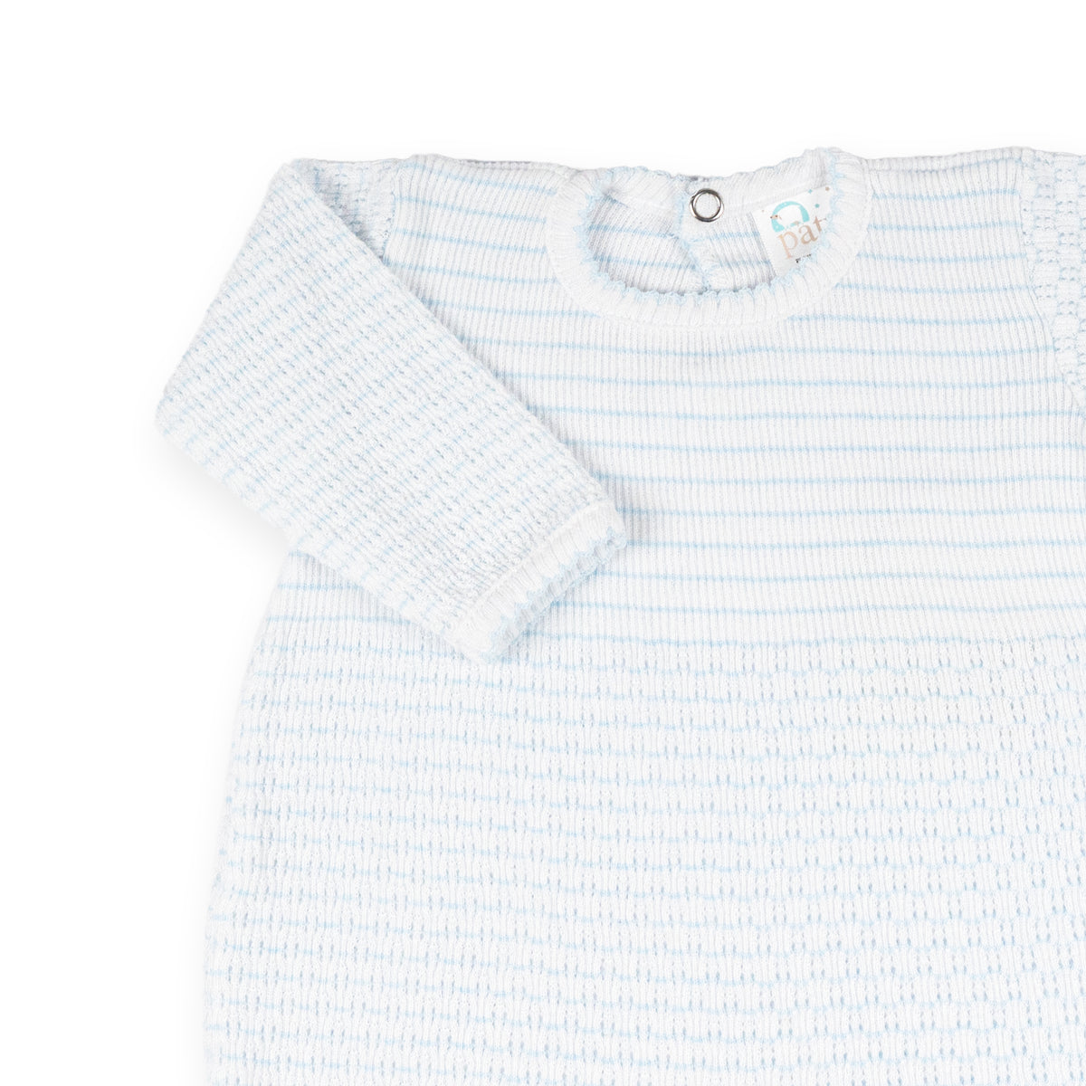 PatyKnit™ Pinstripe Romper