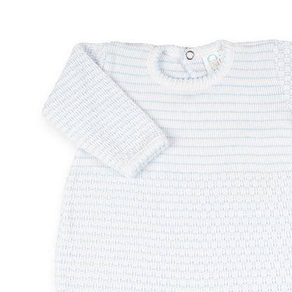 PatyKnit™ Pinstripe Romper