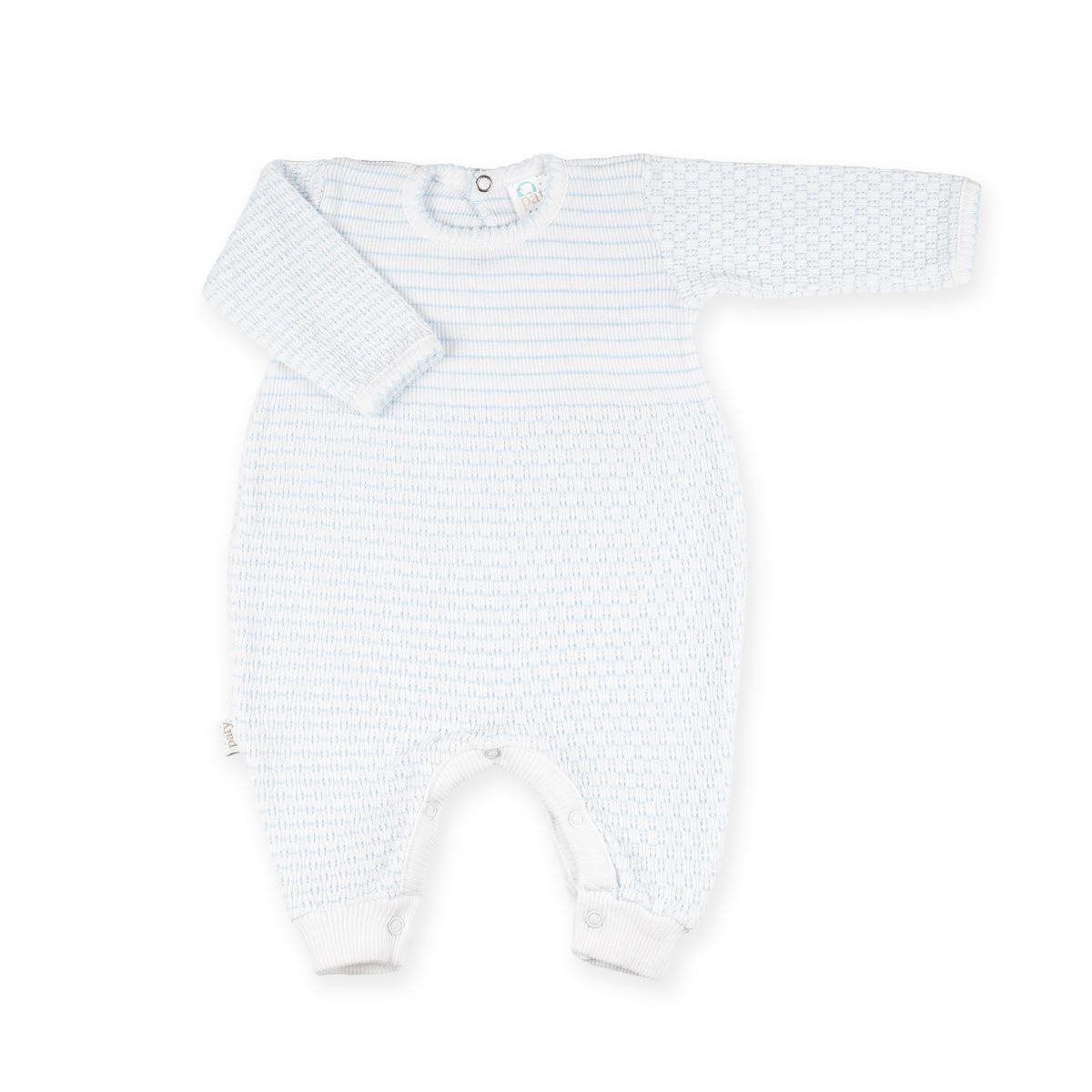 PatyKnit™ Pinstripe Romper