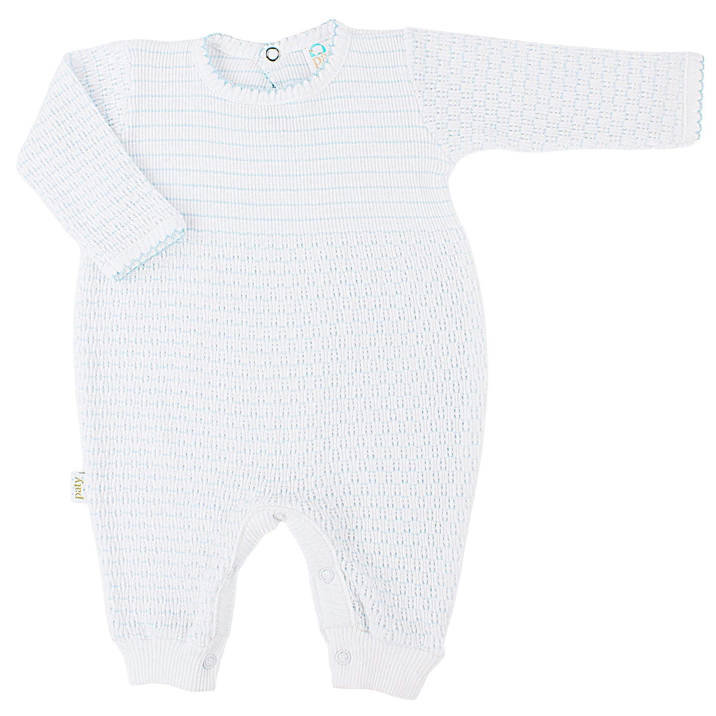 Paty Knit Pinstripe Romper