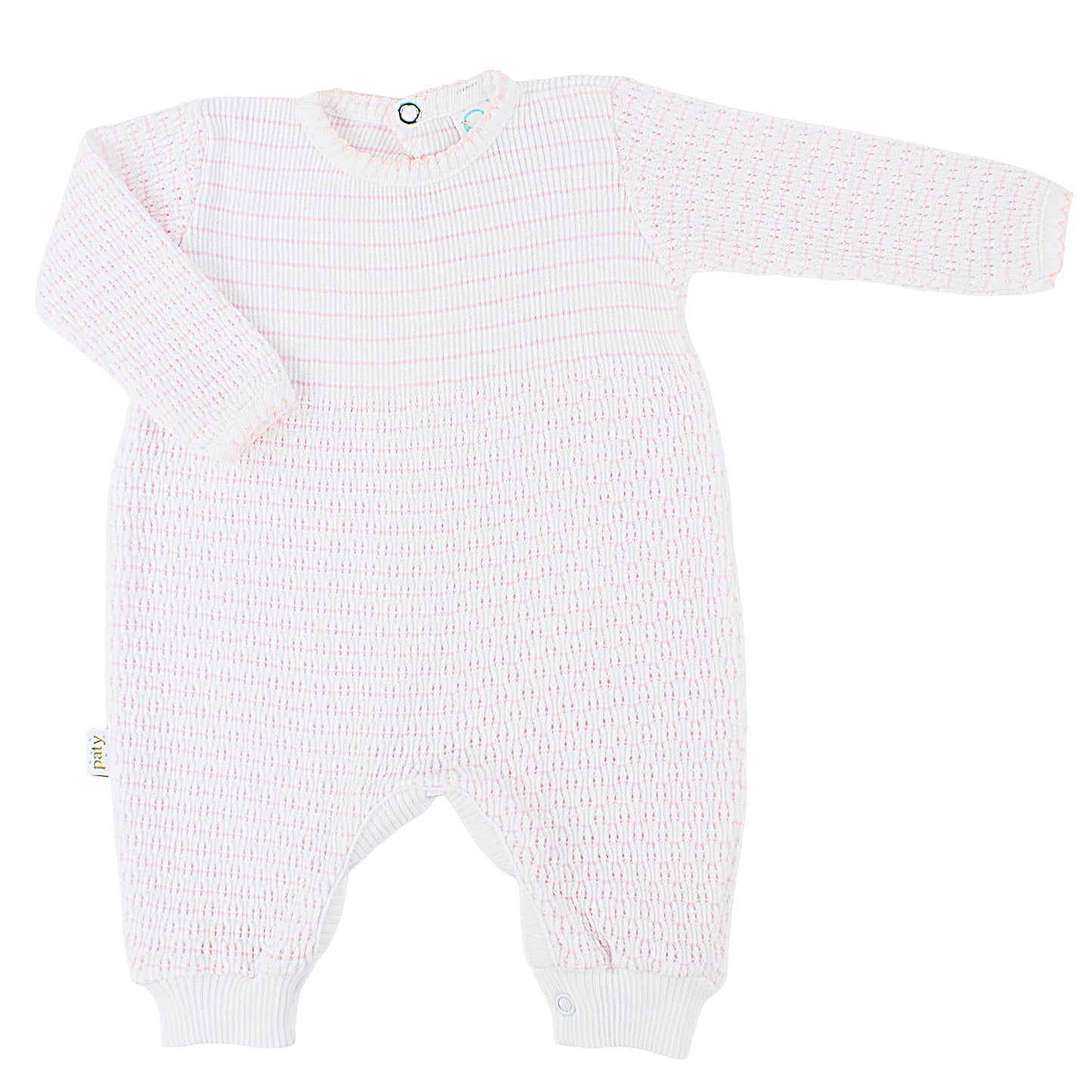 PatyKnit™ Pinstripe Romper