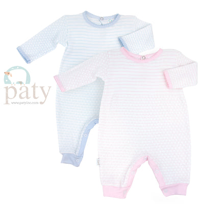 Paty Knit Romper with Pima Binding #366LSJ