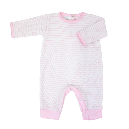 Paty Knit Romper with Pima Binding #366LSJ