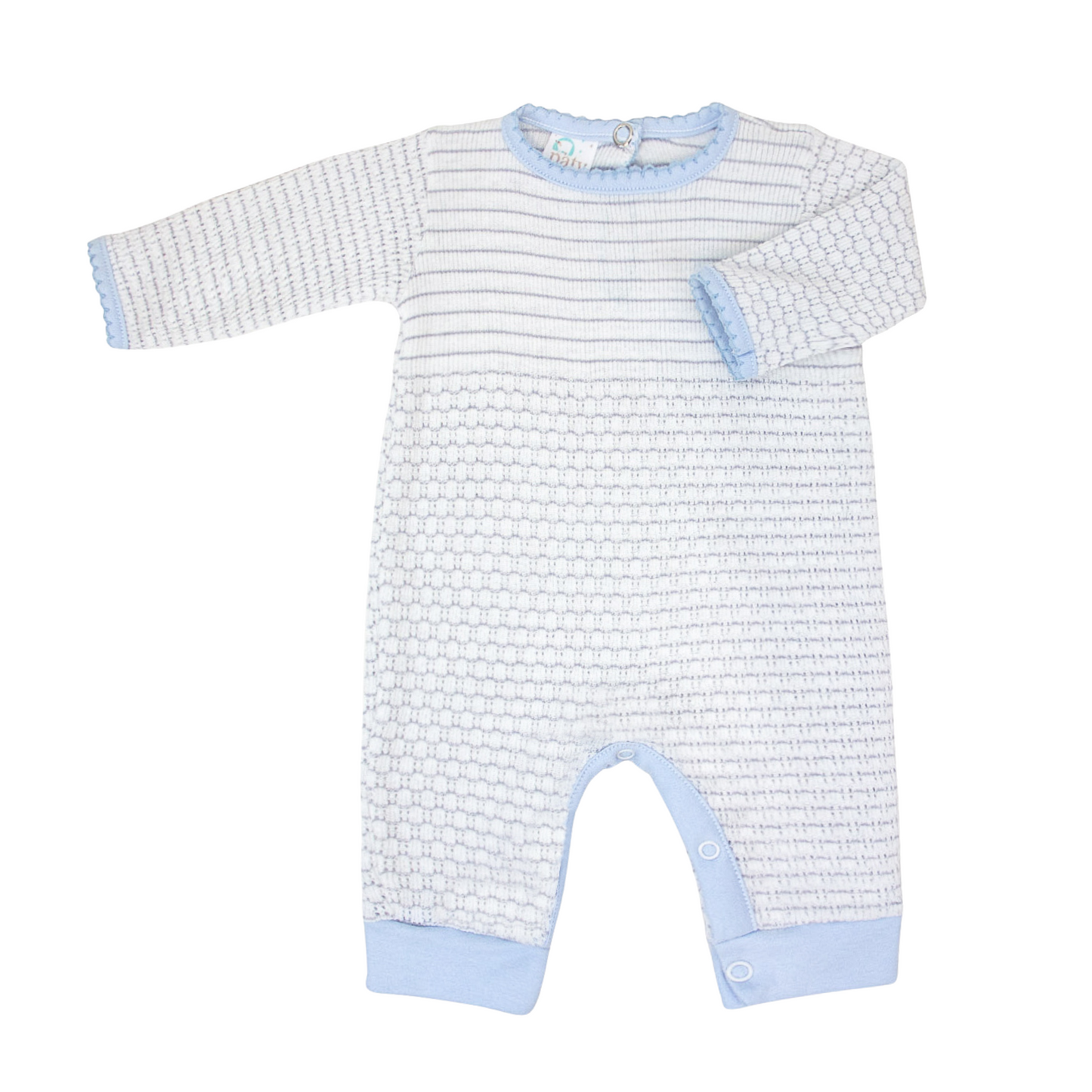 Paty Knit Romper with Pima Binding #366LSJ