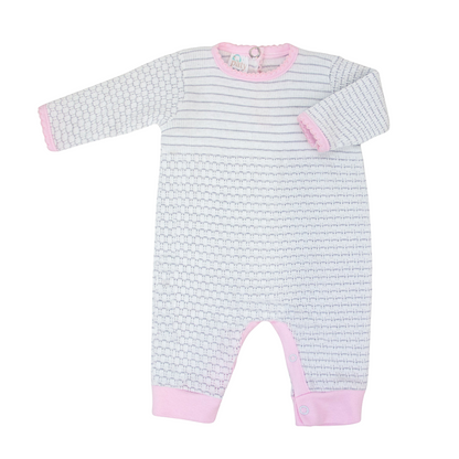 Paty Knit Romper with Pima Binding #366LSJ