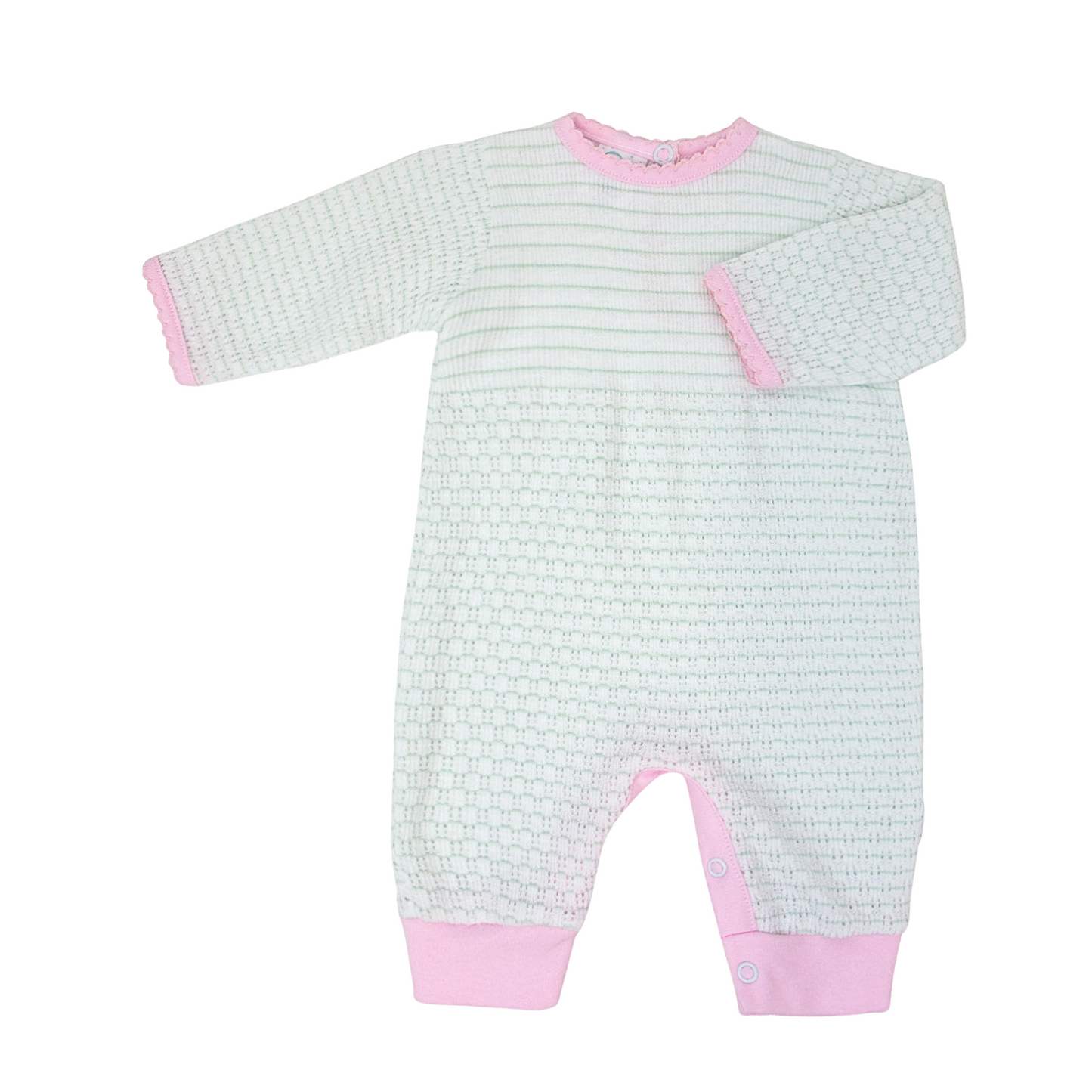 Paty Knit Romper with Pima Binding #366LSJ