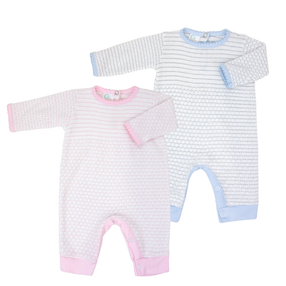 Paty Knit Romper with Pima Binding #366LSJ