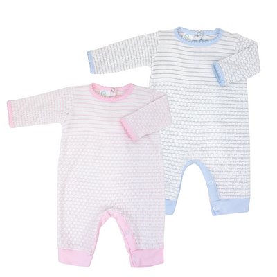 Paty Knit Romper with Pima Binding #366LSJ