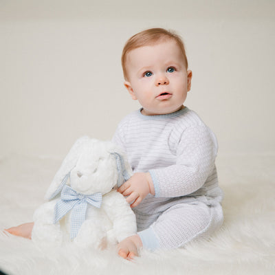 Paty Knit Romper with Pima Binding #366LSJ