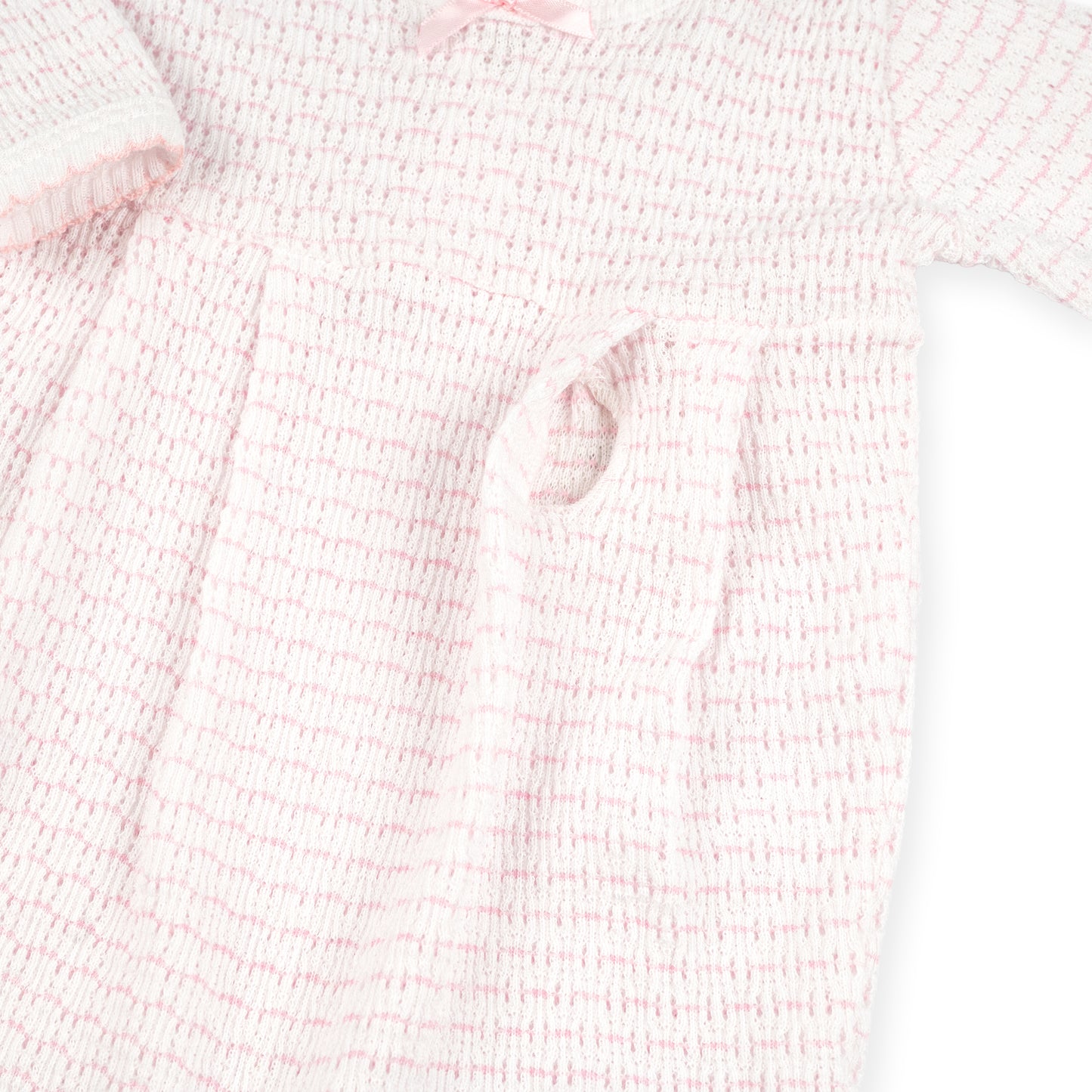 PatyPort™ Long Sleeve Pinstripe Romper