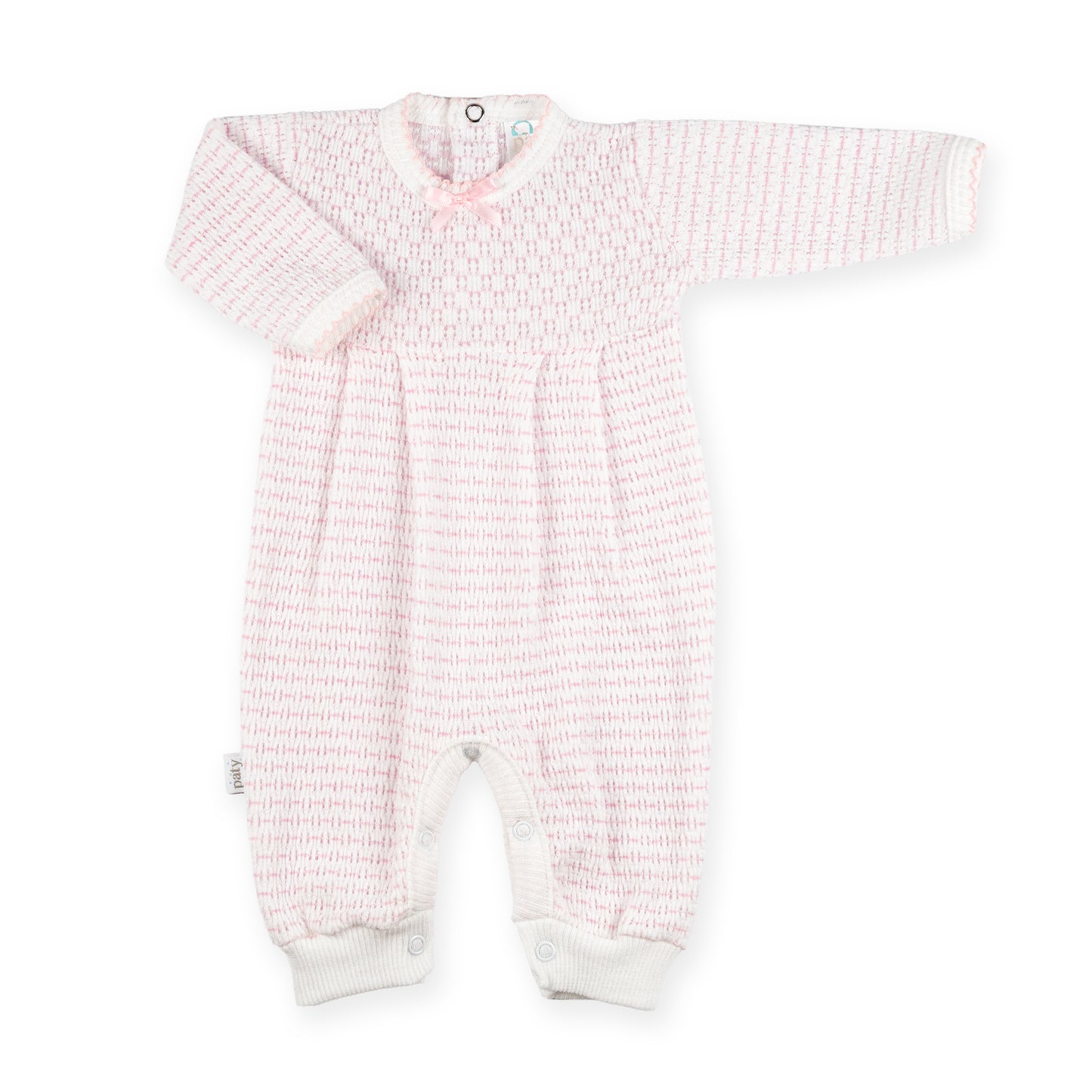 PatyPort™ Long Sleeve Pinstripe Romper