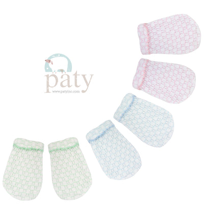 Paty Knit Mittens (Pinstripe) #388