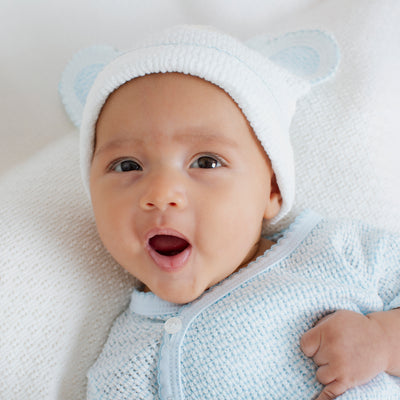 Paty Knit Receiving/Swaddle Blanket #107