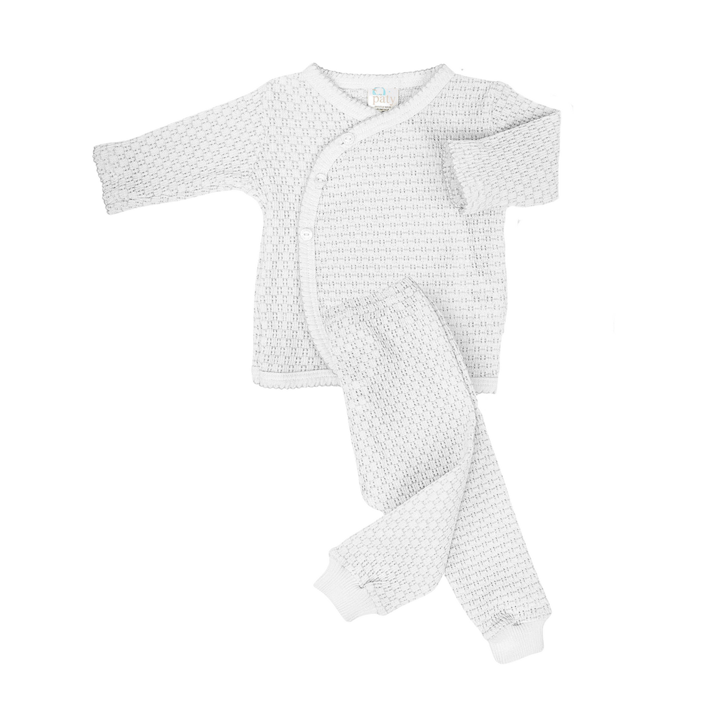 Paty Knit, 2 PC Kimono Set