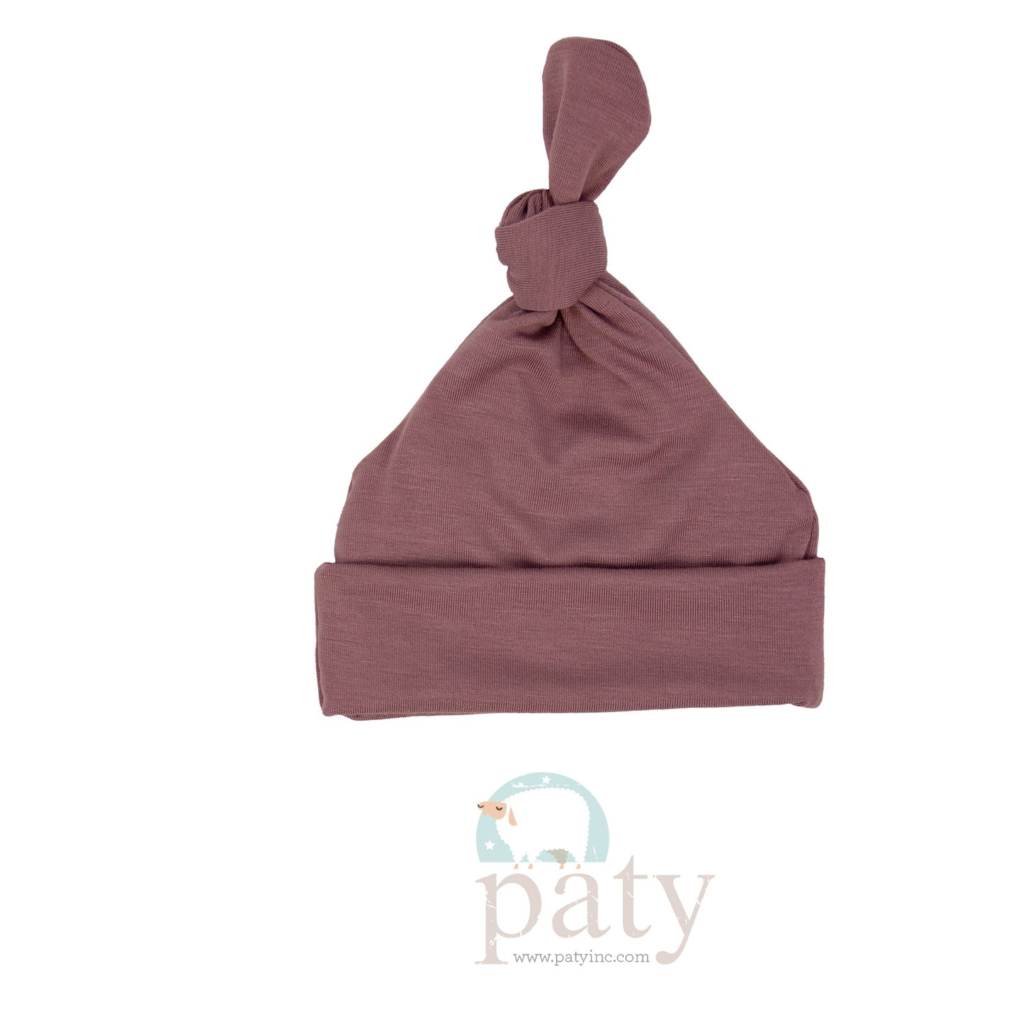 Mauve Bamboo Knotted Beanie