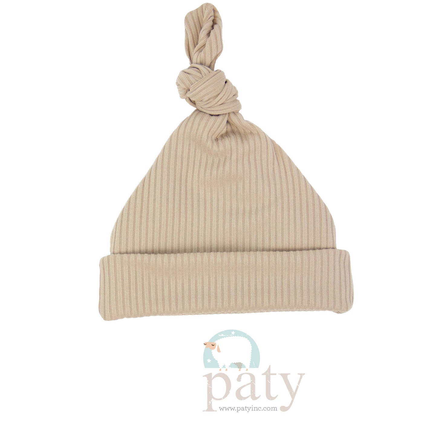 Sand Bamboo Knotted Beanie
