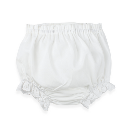 Double Seat Diaper Cover, Eyelet Trim