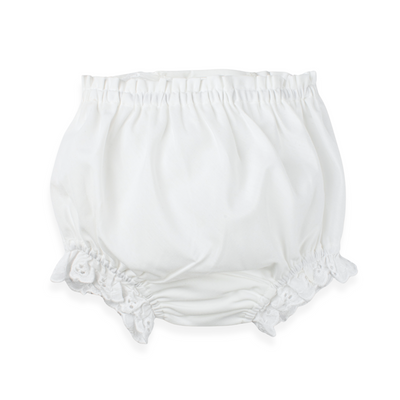 Double Seat Diaper Cover, Eyelet Trim