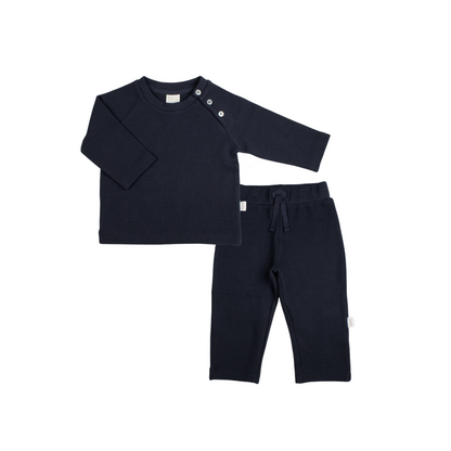 Boys Waffle Knit Lounge Set