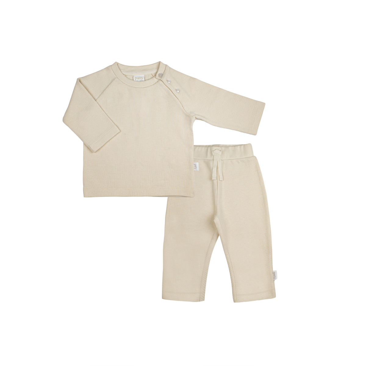 Organic Cotton Boys Waffle Knit Lounge Set