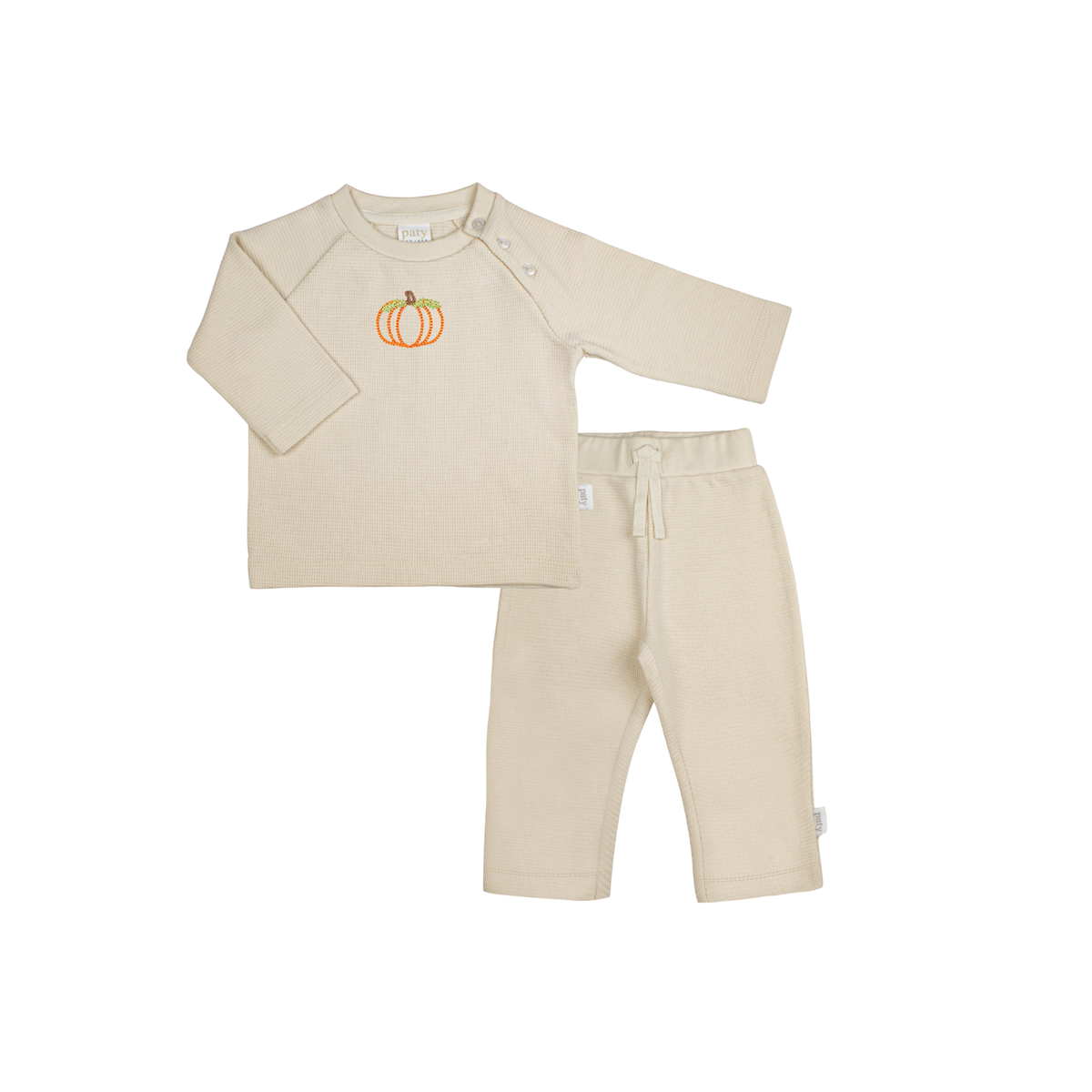 Organic Cotton Boys Waffle Knit Lounge Set