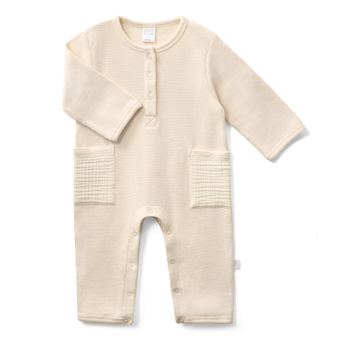 Organic Cotton Waffle Knit Romper