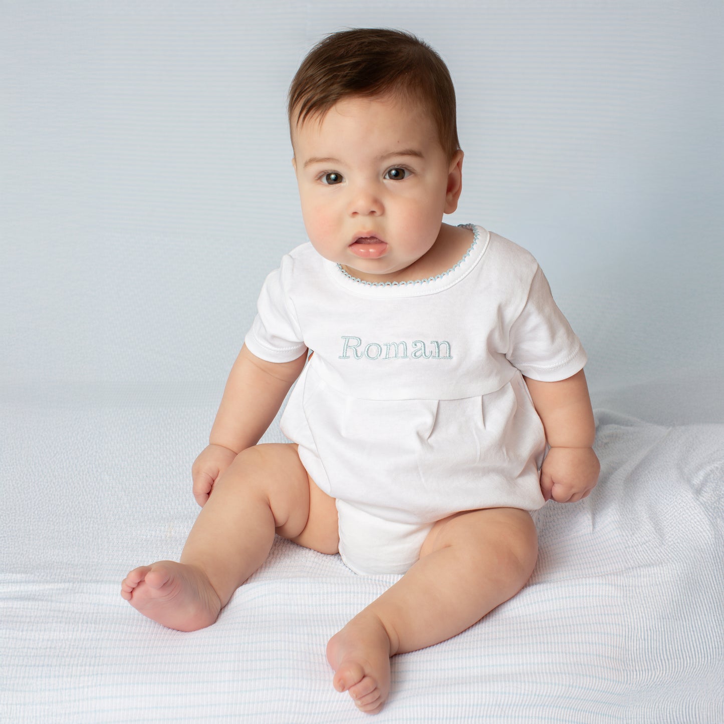 Paty Organic Cotton Bubble with Picot Trim and Pleated Front
