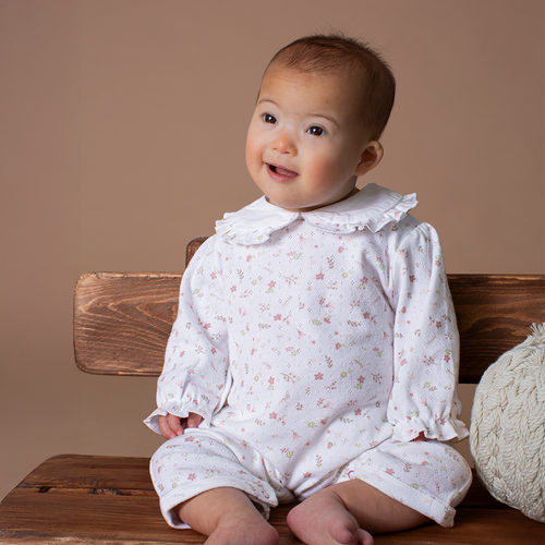 Girls Pointelle Knit Romper (Fall Holiday Collection 2025)