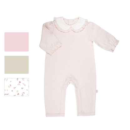 Girls Pointelle Knit Romper (Fall Holiday Collection 2025)