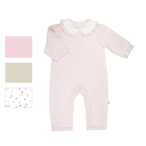 Girls Pointelle Knit Romper (Fall Holiday Collection 2025)
