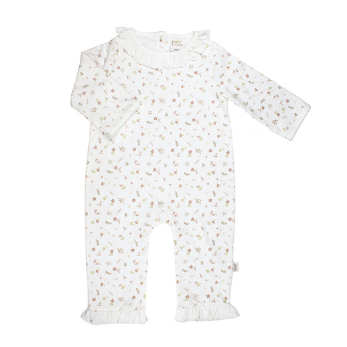 Girls Ruffle Collar Romper