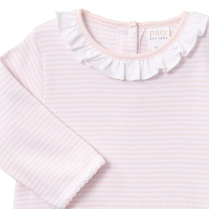 Girls Ruffle Collar Romper