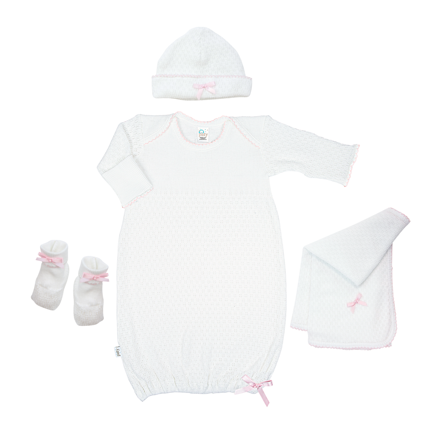Paty Knit Newborn Gown Gift Set