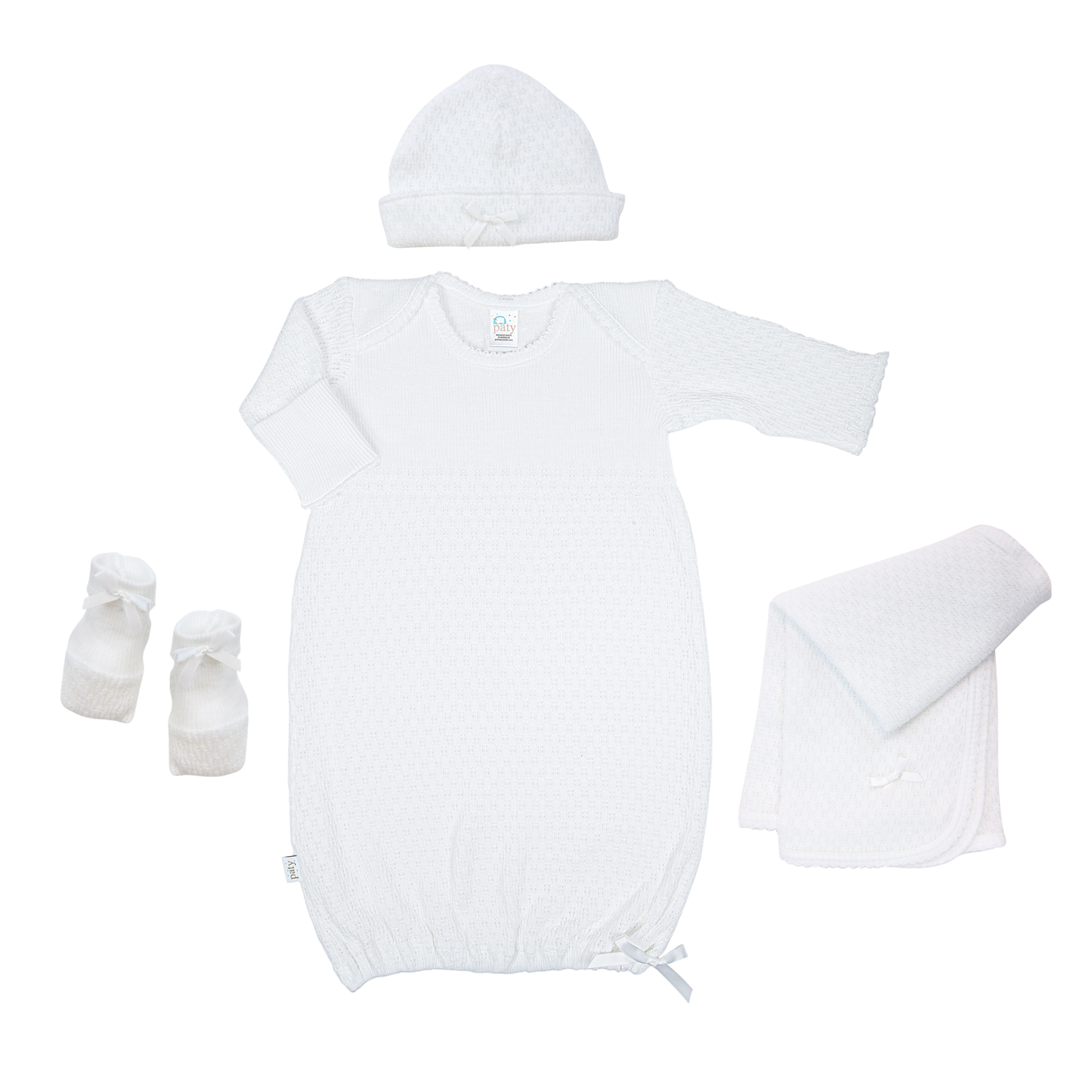 Paty Knit Newborn Gown Gift Set