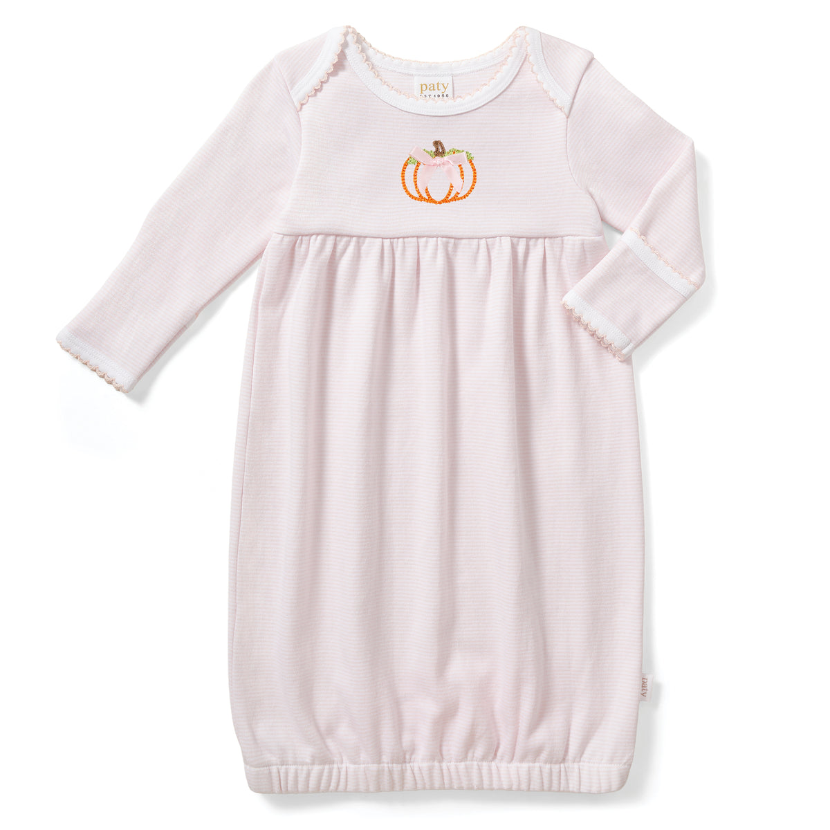 Paty Organic Cotton Overlap Shoulder Baby Gown