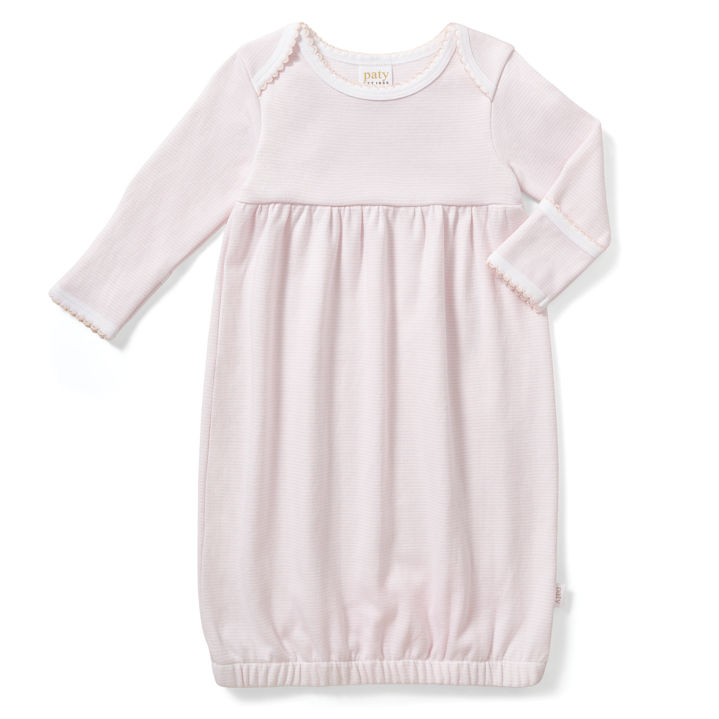 Paty Organic Cotton Overlap Shoulder Baby Gown
