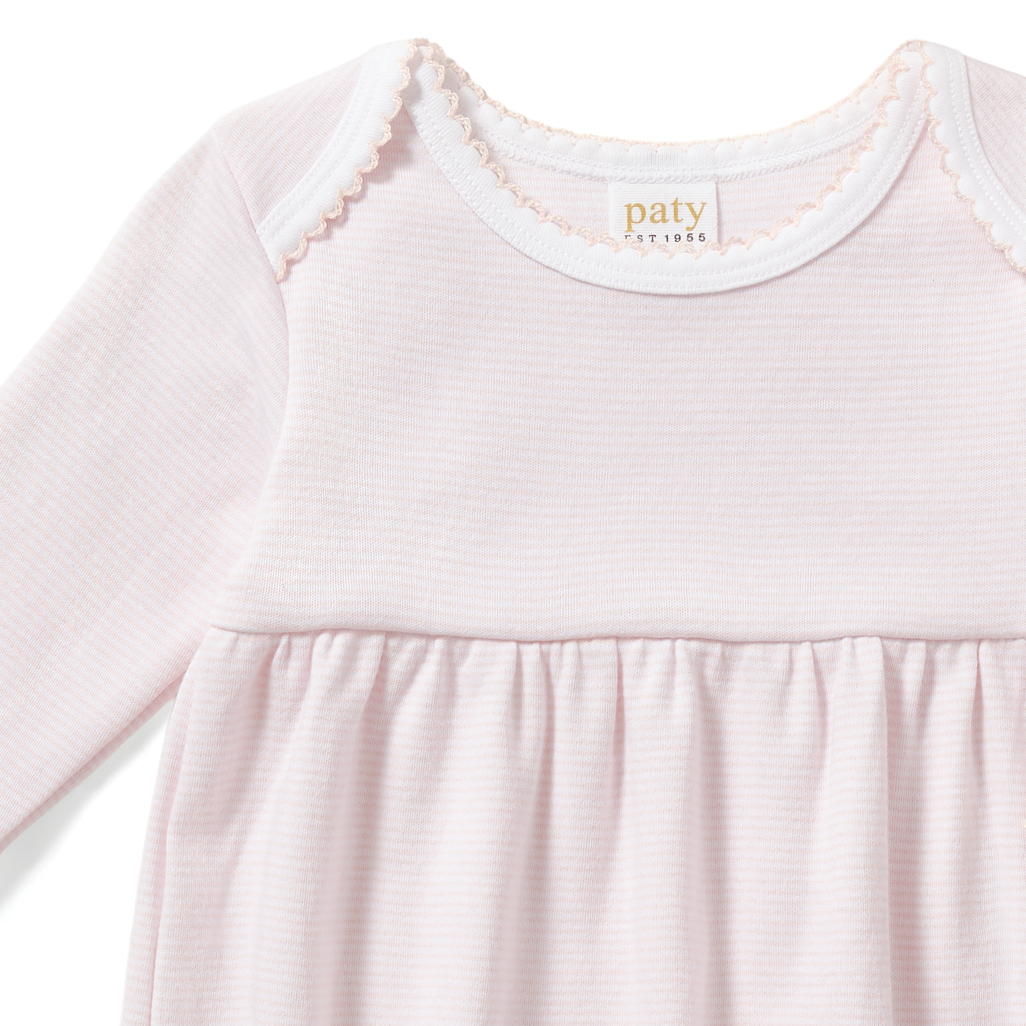 Paty Organic Cotton Overlap Shoulder Baby Gown