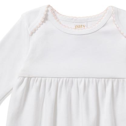 Paty Organic Cotton Overlap Shoulder Baby Gown