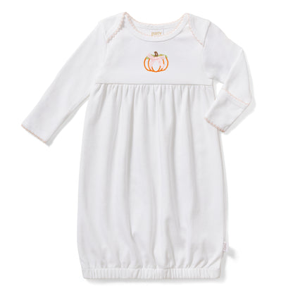 Paty Organic Cotton Overlap Shoulder Baby Gown