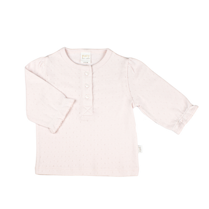 Girls Pointelle Knit Top (Fall Holiday Collection 2025)