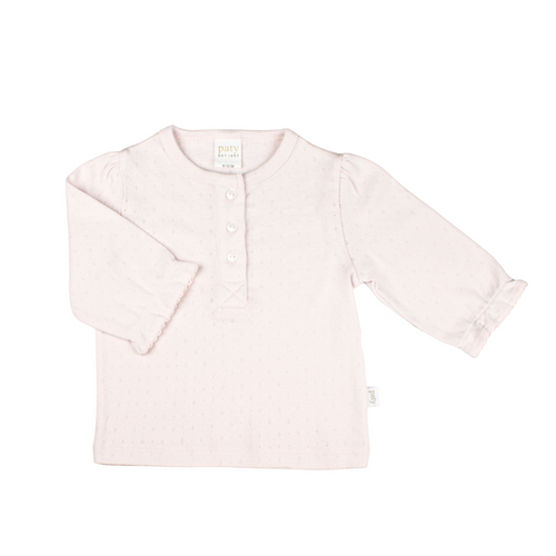 Girls Pointelle Knit Top (Fall Holiday Collection 2025)