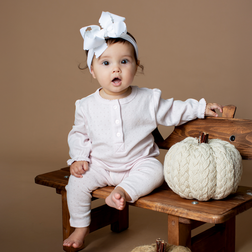 Girls Pointelle Knit Top (Fall Holiday Collection 2025)