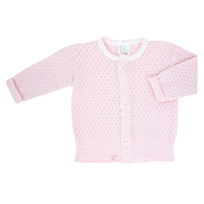 Monogrammed LS Button Up Cardigan Sweater