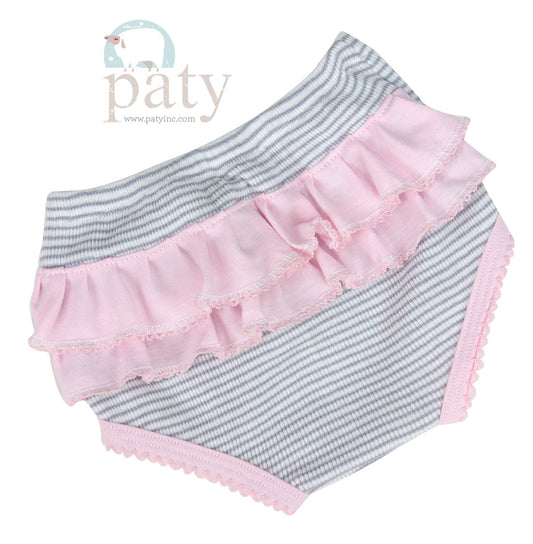 Rib Knit Bloomers with Ruffle #RB112