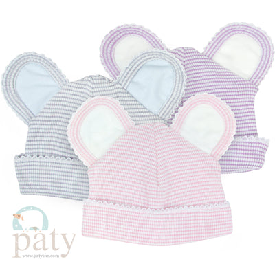 Rib Knit Paty Bear Beanie #RB1509