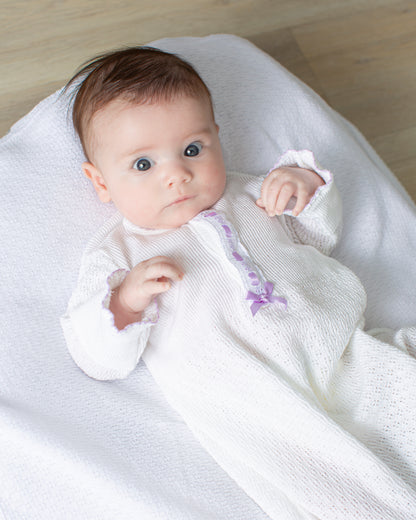 Paty Knit Eyelet Gown