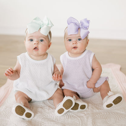Paty Knit Solid Color Diaper Set
